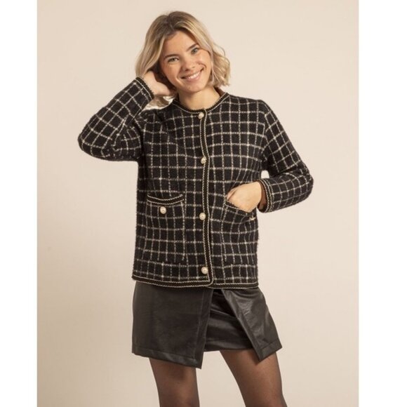 Vintage Lurex Stretch Knit Waist Jacket - Picture 9 of 10